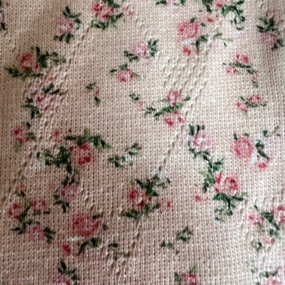 LOVESHACKFANCY Michelle pointelle knit shirt sleeve tee mini dress size small - Picture 5 of 10